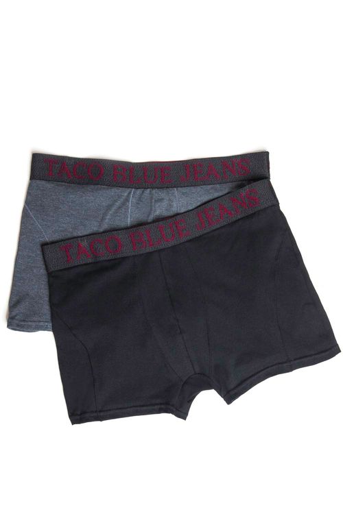 Kit Cueca Boxer Preto / Grafite