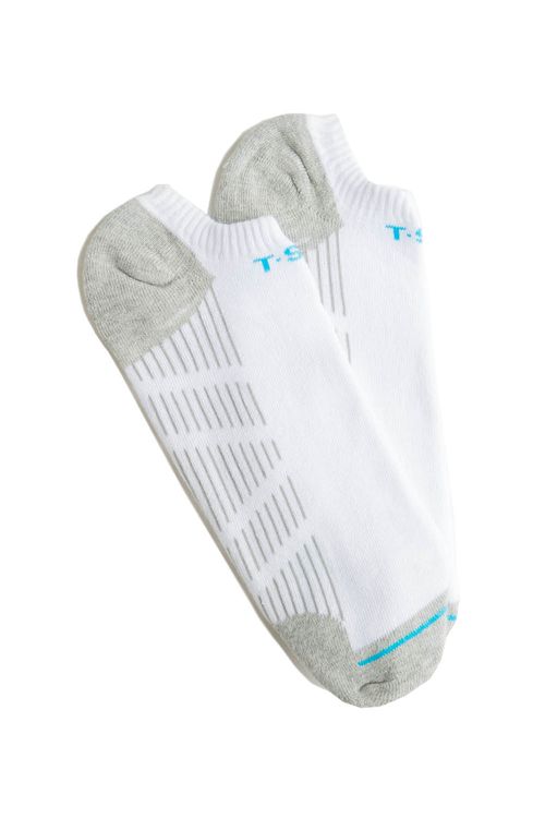 Meia Sapatilha Toscana Bco/Cinz