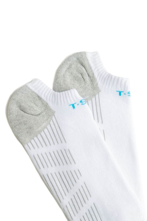 Meia Sapatilha Toscana Bco/Cinz