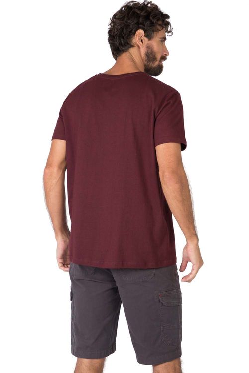 T-Shirt Premium Fit Sem Costura Vinho