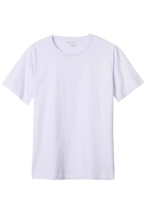 T-Shirt Básica Infantil Fit Branca