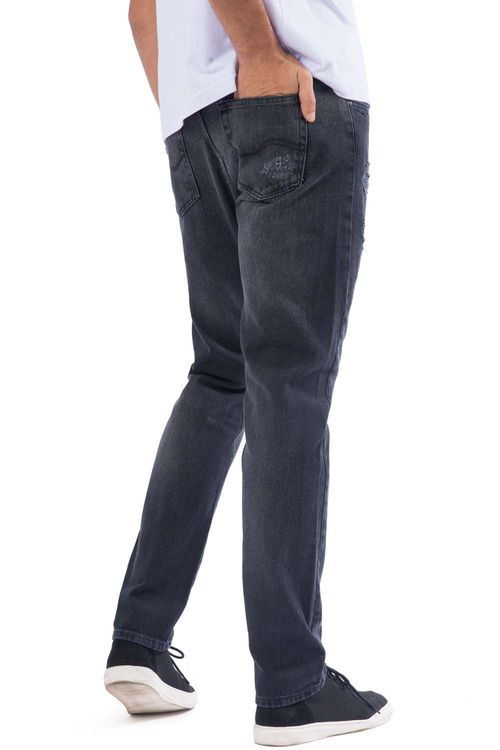 Calça Jeans Slim Black