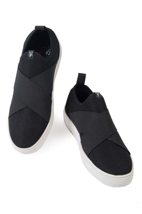 Tênis Slip On Preto