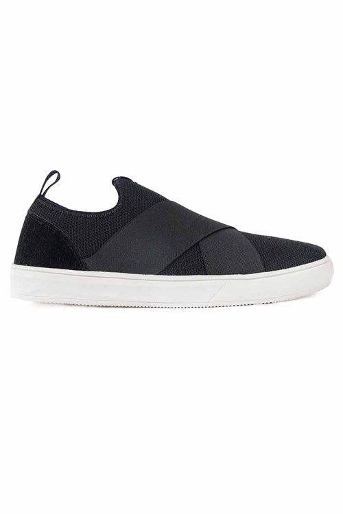 Tênis Slip On Preto