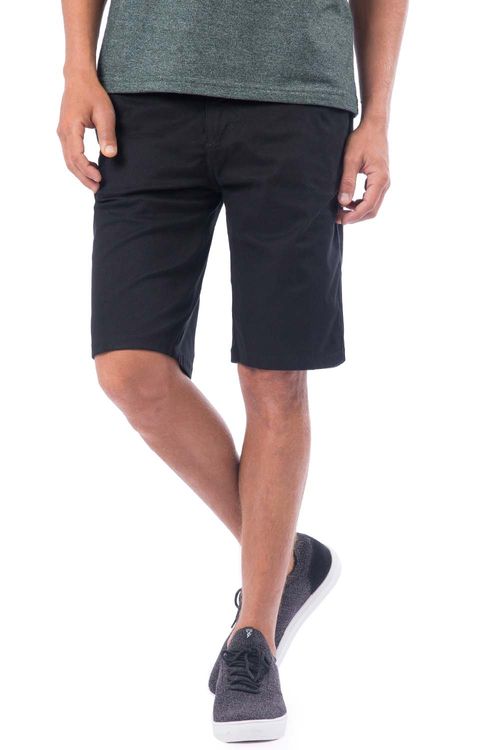 Bermuda Chino Flex Preta