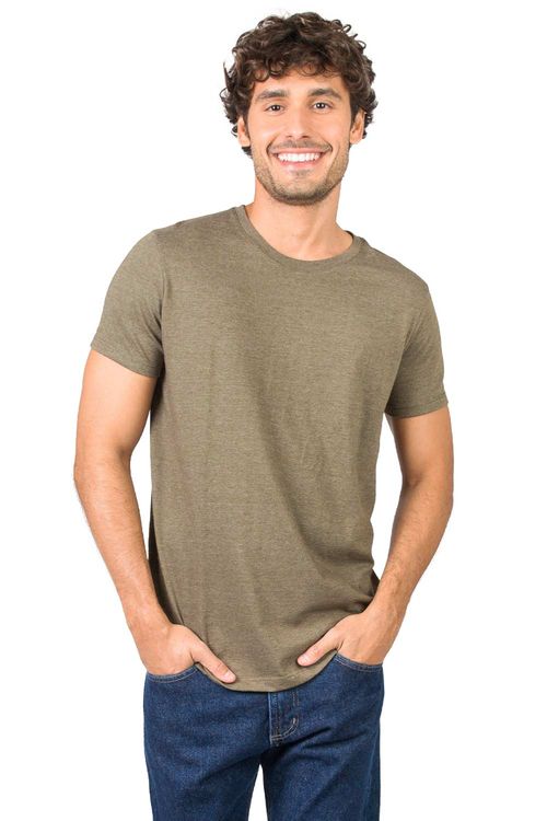 T-Shirt Básica Premium Color Fit Verde Musgo
