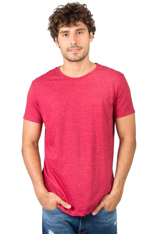 T-Shirt Básica Premium Color Fit Vermelho Escuro