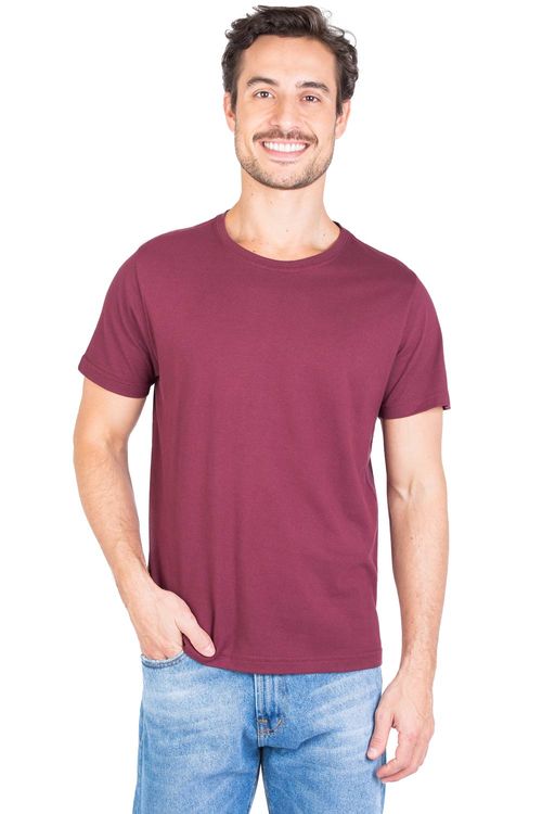 T-Shirt Básica Fit Vinho