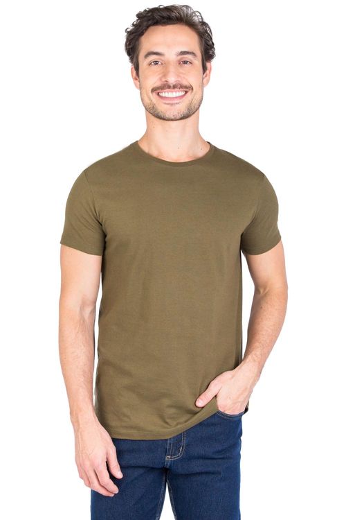 T-Shirt Básica Premium Verde Militar