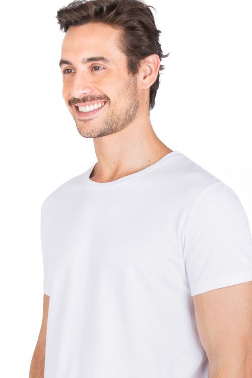 T-Shirt Básica Premium Fit Branca
