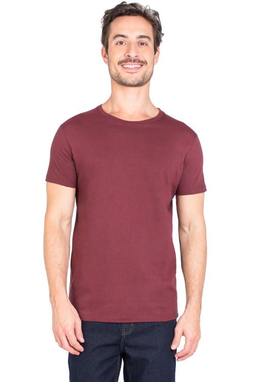 T-Shirt Básica Premium Fit Vinho