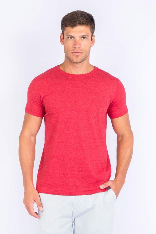 T-Shirt Básica Premium Color Fit Vermelha