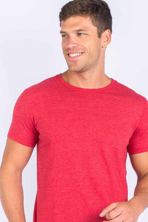 T-Shirt Básica Premium Color Fit Vermelha