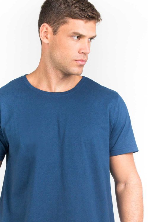 T-Shirt Básica Fit Azul