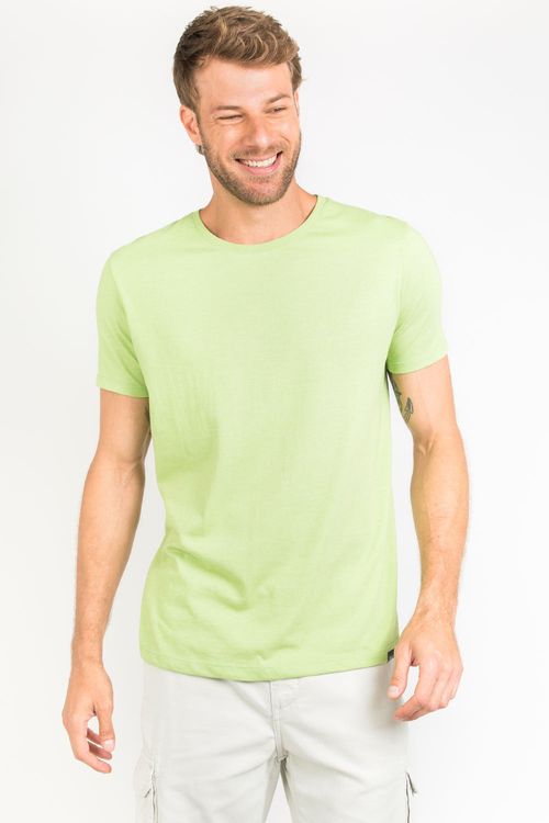 T-Shirt Básica Premium Color Fit Verde Claro