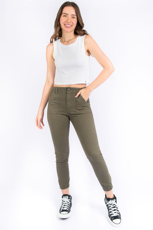Calça Color Jogger Verde Militar