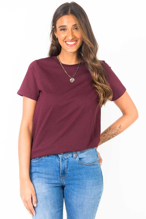 Blusa Básica Vinho