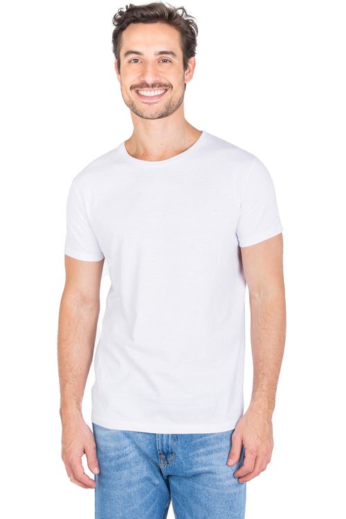 Kit Com 03 T-Shirts Básicas Brancas