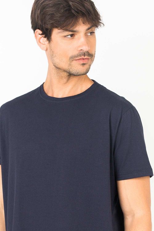 T-Shirt Básica Comfort Azul Marinho