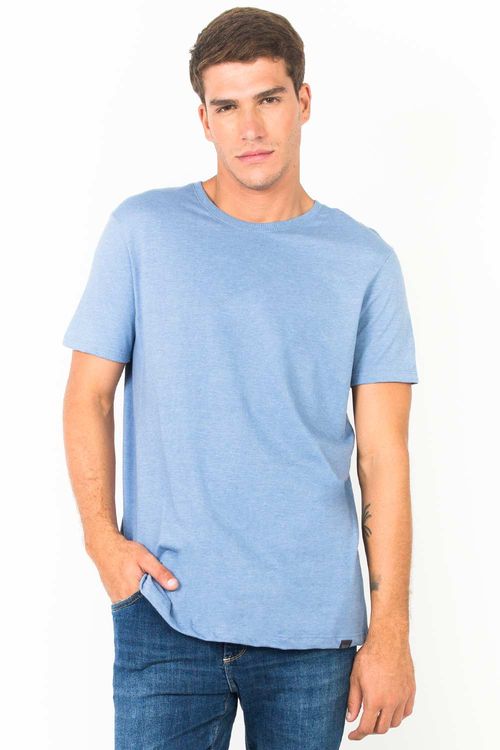 T-Shirt Básica Premium Color Fit Azul