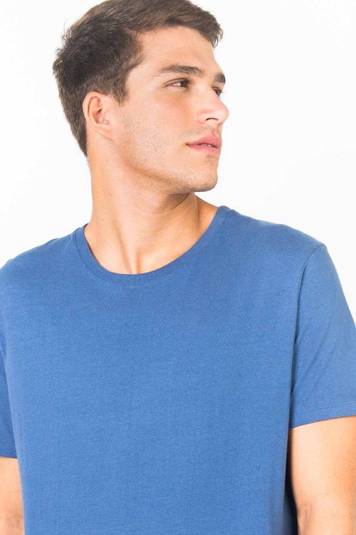 T-Shirt Básica Premium Fit Azul