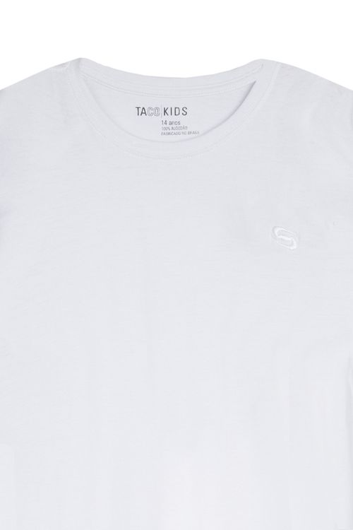 T-Shirt Infantil De Manga Longa Branco