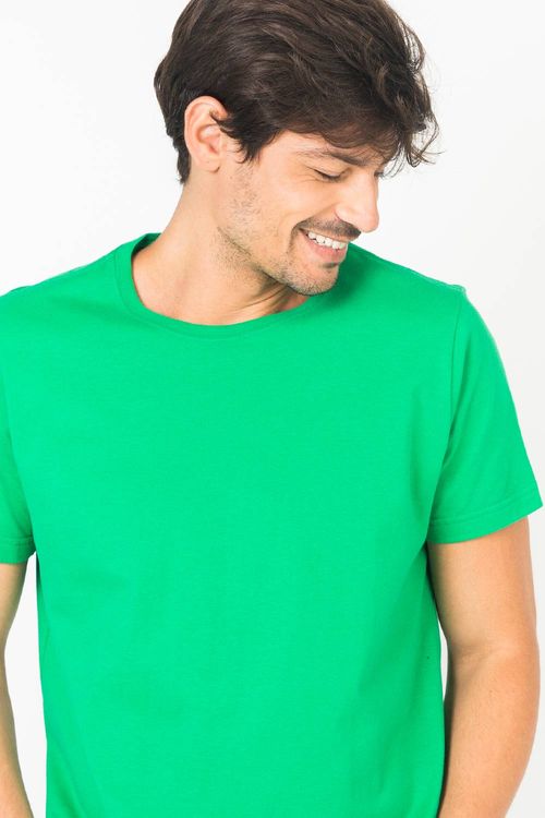 T-Shirt Básica Fit Verde Claro