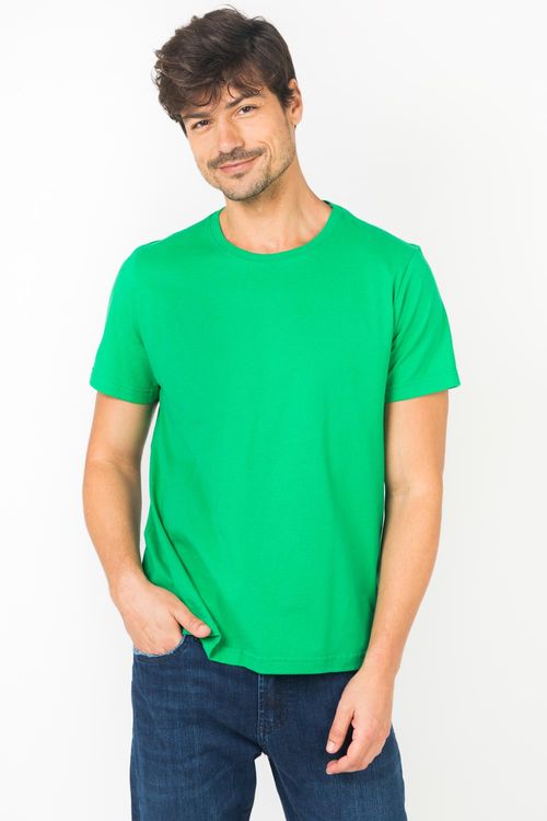 T-Shirt Básica Fit Verde Claro