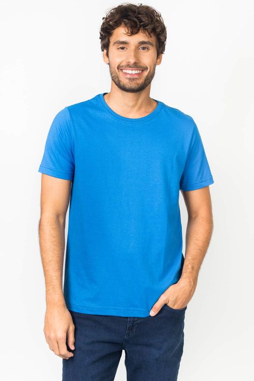 T-Shirt Básica Fit Azul Royal