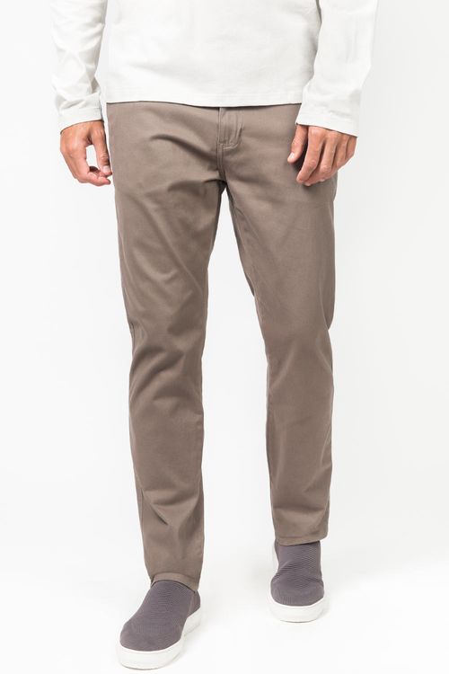 Calça Chino Flex Cinza