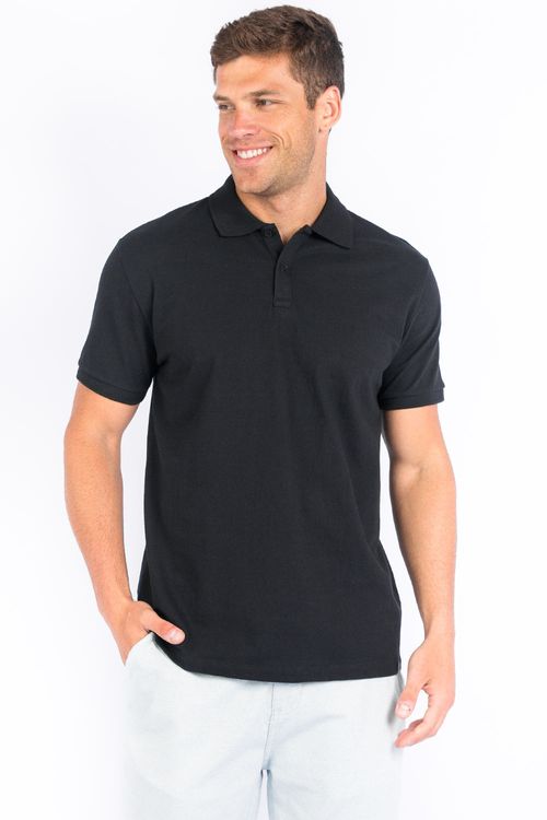Polo Básica Flex Preto