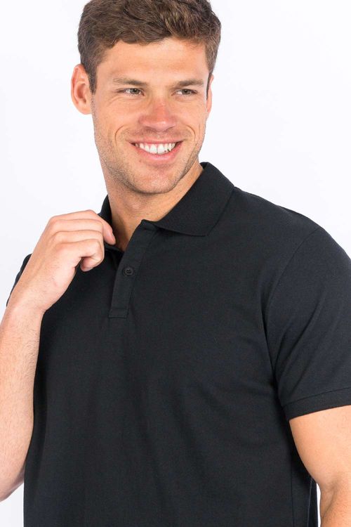 Polo Básica Flex Preto
