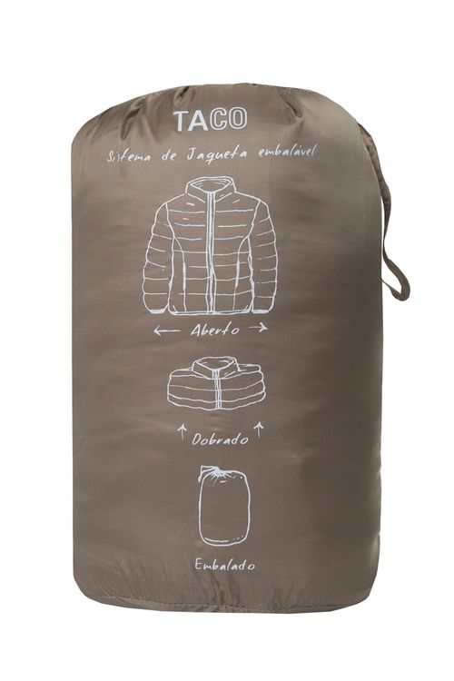 Jaqueta Tech Puffer Com Bag Khaki