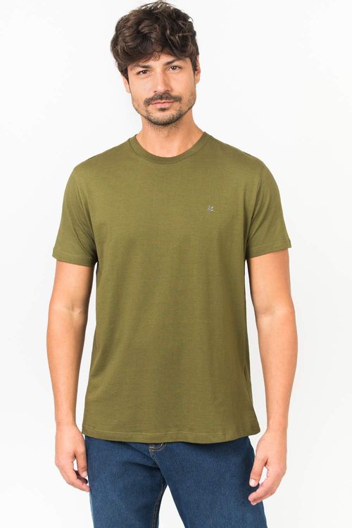 T-Shirt Básica Pima Touch Verde Musgo