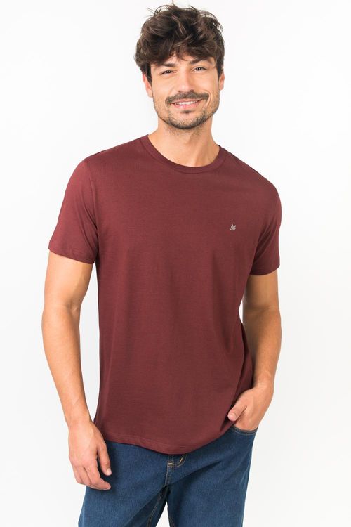 T-Shirt Básica Pima Touch Vinho