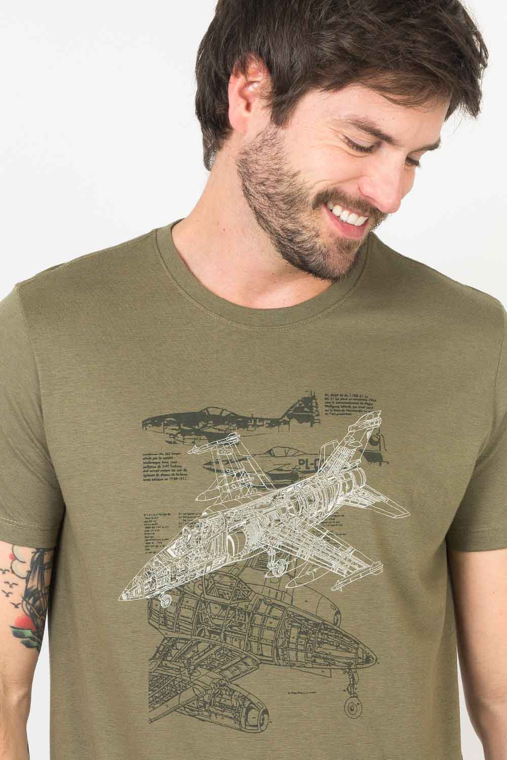 T-SHIRT COWBOY HELLO - VERDE MILITAR MESCLA, Atacado Tshirt