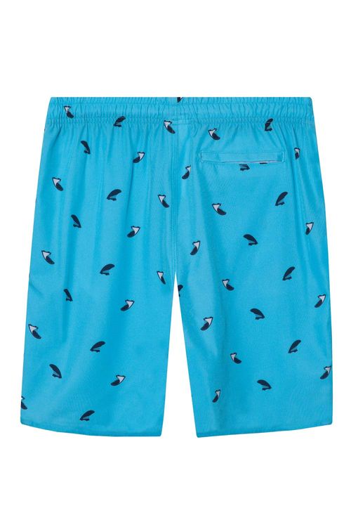 Short Infantil Estampado Skate Azul