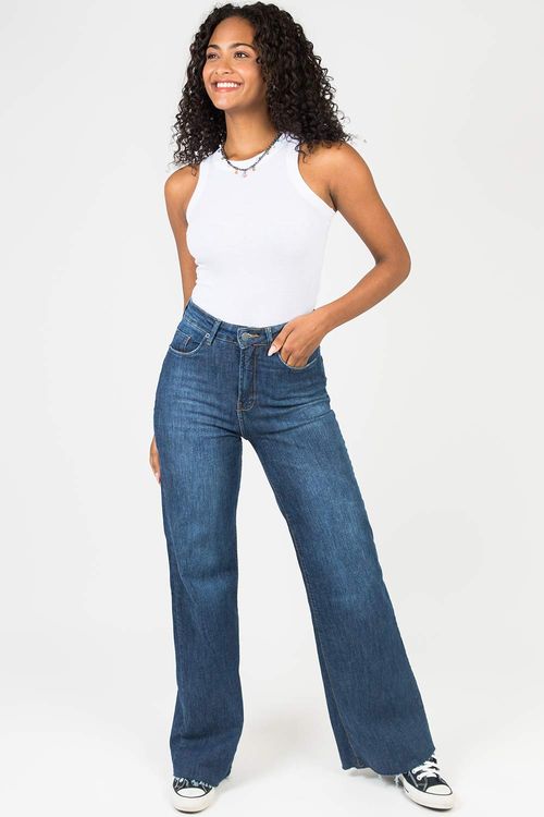 Calça Wide Leg Stone