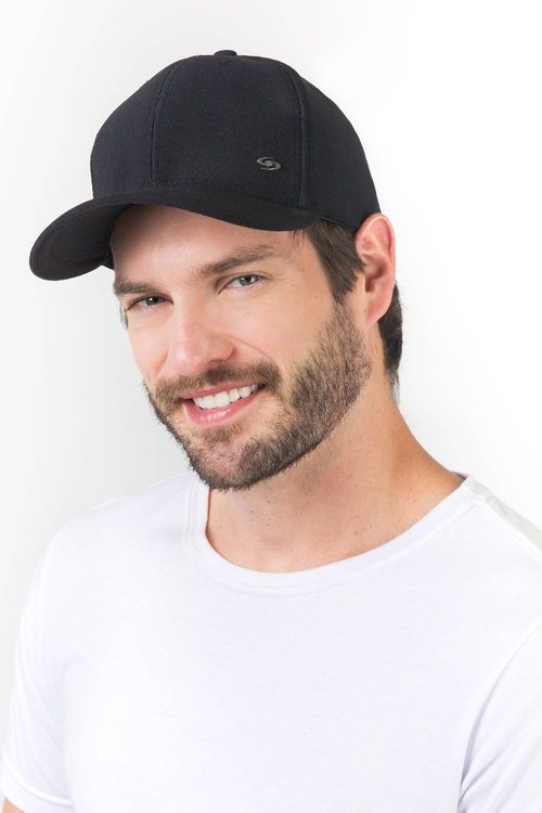 Boné Aba Curva Preto