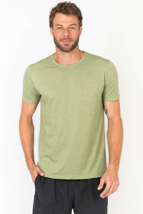 T-Shirt Básica Premium Patch Verde