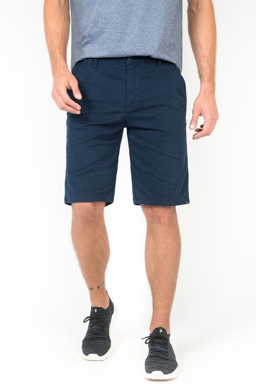 Bermuda Chino Flex Azul Marinho