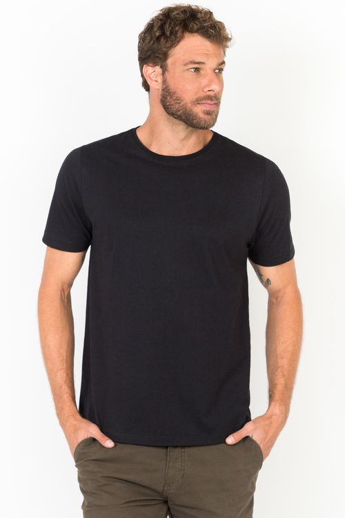 T-Shirt Básica Color Fit Preta