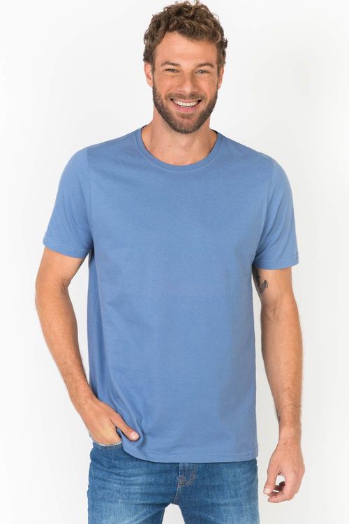 T-Shirt Básica Color Fit Azul