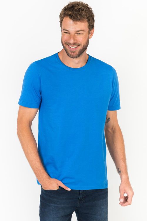 T-Shirt Básica Color Fit Azul Royal