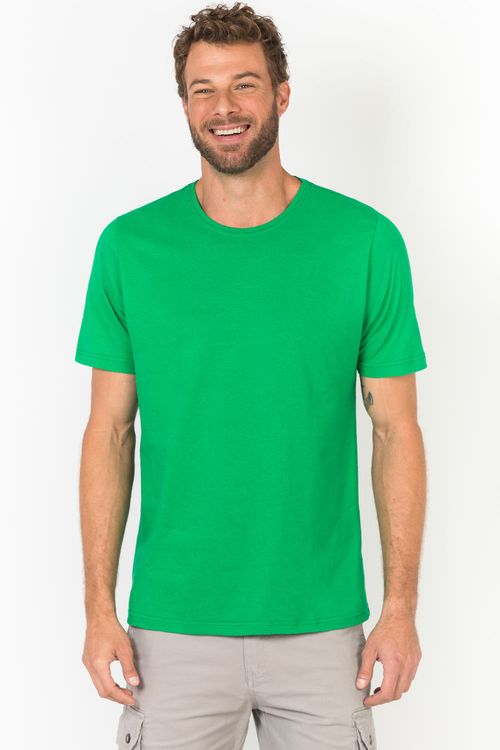 T-Shirt Básica Color Fit Verde Bandeira