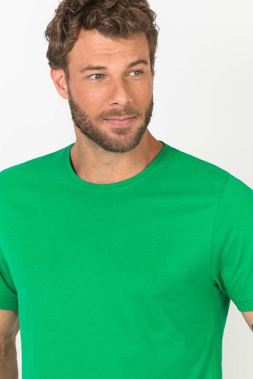 T-Shirt Básica Color Fit Verde Bandeira