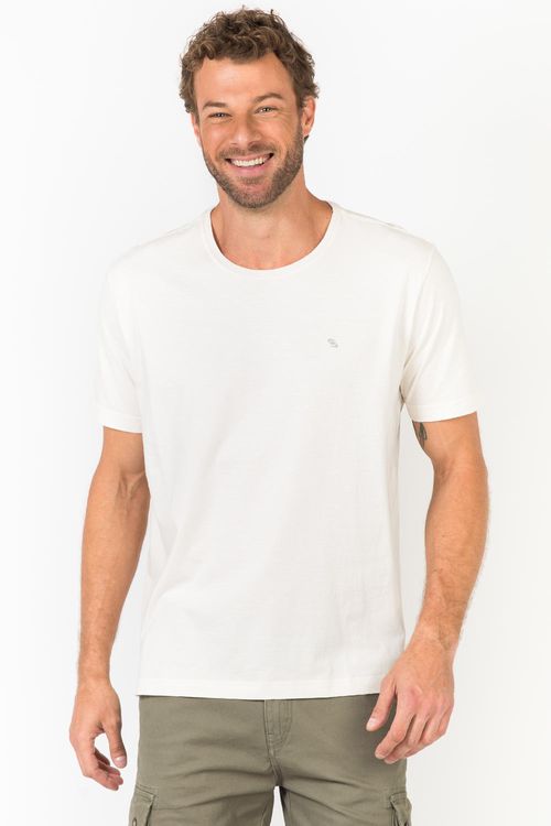 T-Shirt Básica Comfort Fit Off White