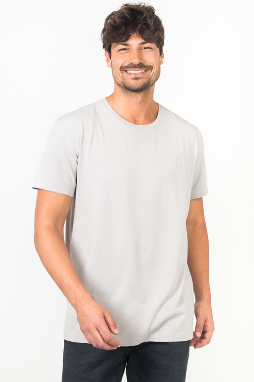 T-Shirt Básica Premium Pima Cinza