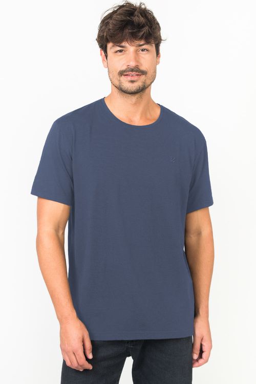 T-Shirt Básica Premium Pima Azul Jeans