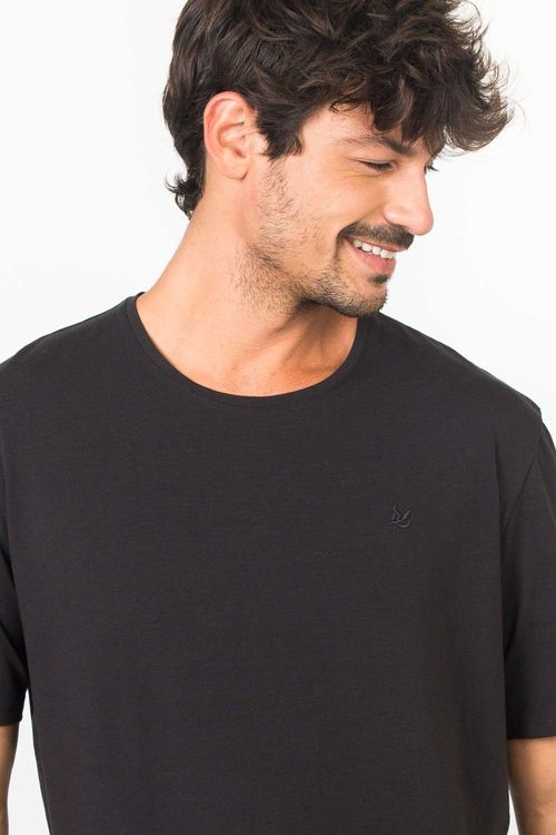 T-Shirt Básica Premium Pima Preta